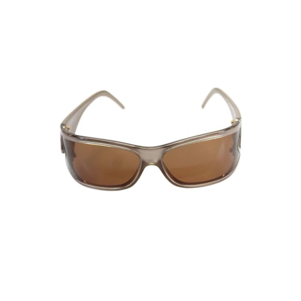 Roberto Cavalli Womens Acetate Metallic Rhinestone Wrap Sunglasses Amber 125mm